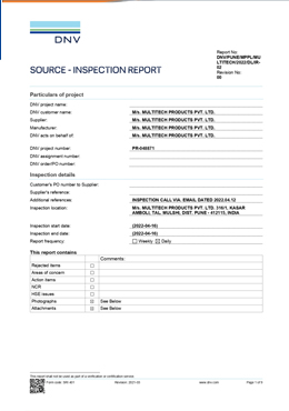 DNV Certification